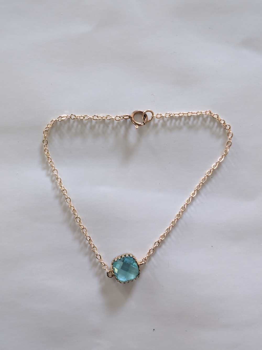 Blue Stone Gold-tone Bracelet